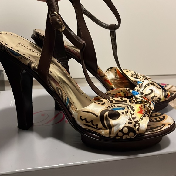 Colorful bohemian style platform heels - Picture 2 of 7